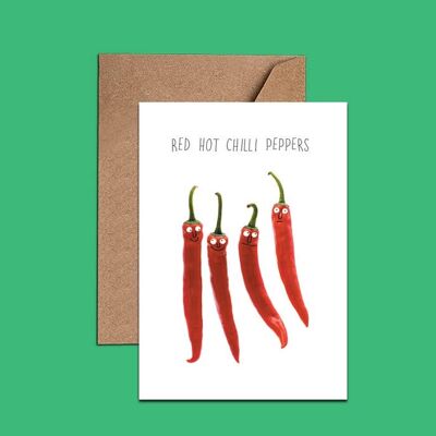 Tarjeta Hot Chilli Peppers - Tarjeta divertida - WAC18752