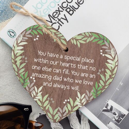 Amazing Dad Gifts For Birthday Wooden Heart Sign Thank You Gifts For Dad