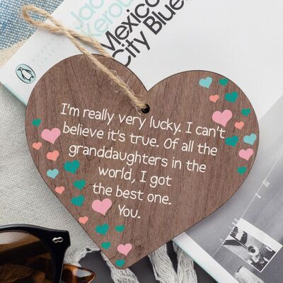 Son Gift Wood Heart Plaque Friendship Gift For Teenagers Boys Christmas Birthday