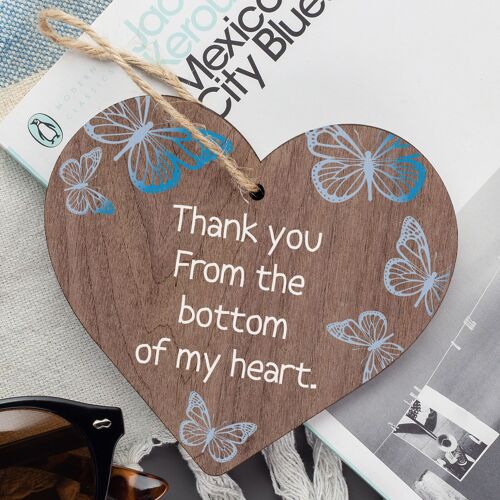 Thank You Gift For Teacher Midwife Nurse Assistant Friend Handmade Wooden Heart