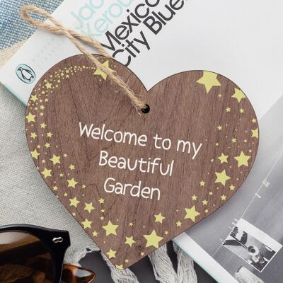 Novelty Beautiful Hanging Garden Plaque Present Home Shed Sign Friendship Gift
