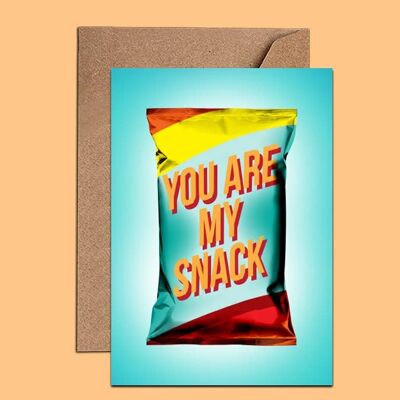 Tarjeta de cumpleaños You Are My Snack - WAC18506