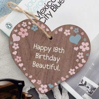 18.a tarjeta de cumpleaños Decoraciones Corazón 18.a Hija REGALOS Mejor Amiga Hermana REGALO