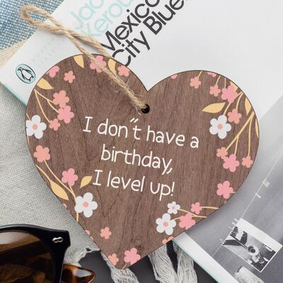 Boys Gaming Sign Funny Gamer Gift For Son Brother Birthday Wood Heart Keepsake