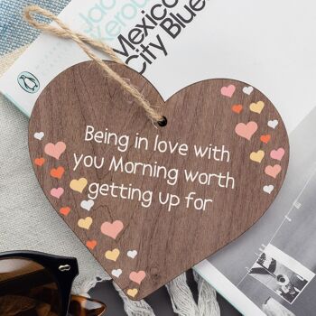 Cadeau de coeur en bois pour elle lui nouveauté cadeau d’anniversaire de Saint-Valentin pour petite amie