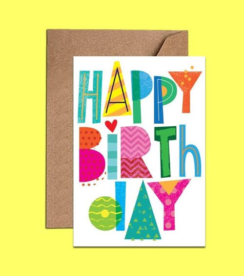 Fun Happy Birthday Card - WAC18116