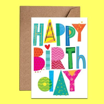 Fun Happy Birthday Card - WAC18116
