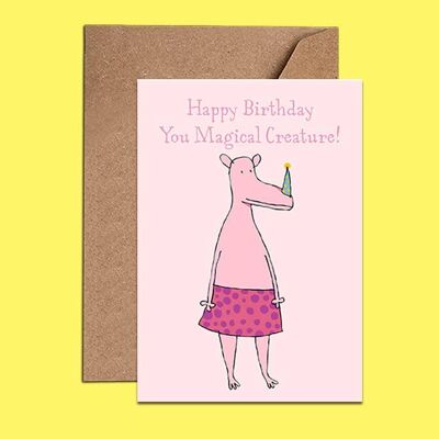 Magical Creature Birthday Card - WAC18152