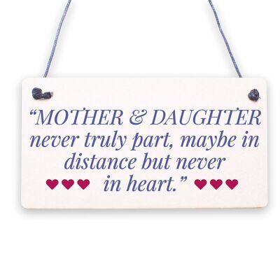 Mother And Daughter Gift Hand Made Home Sign Plaque Mum Christmas Birthday Gift
