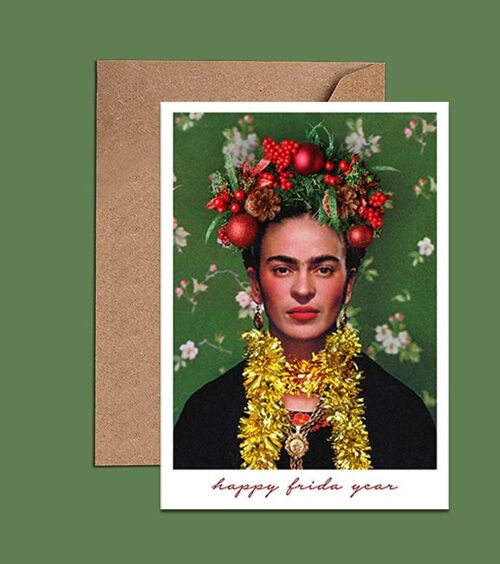 Frida Kahlo Christmas / New Year / Birthday Card – WAC18414