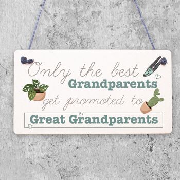 Panneau cadeau pour arrière-grands-parents, annonce de bébé pour grands-parents, grand-mère, grand-père