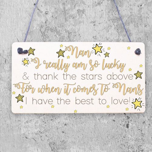 Keepsake Gifts For Nan Nanny Birthday Christmas Plaque Gift From Grandchildren