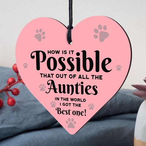Auntie Gifts For Birthday Mothers Day Engraved Heart Thank You Gift For Her