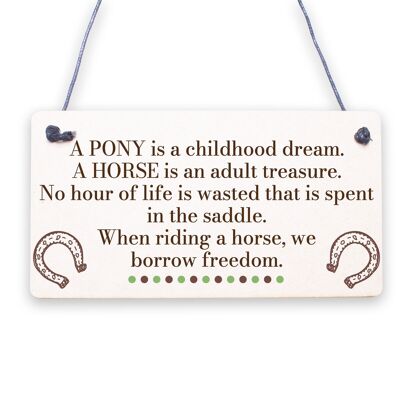 Horse Gifts For Women Hanging Sign Horse Gifts For Girls Horse Stable Accessory