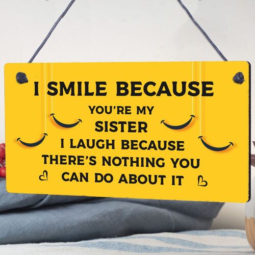 Funny Sister Plaque Gift For Sister Sign Funny Gift For Her Birthday Christmas