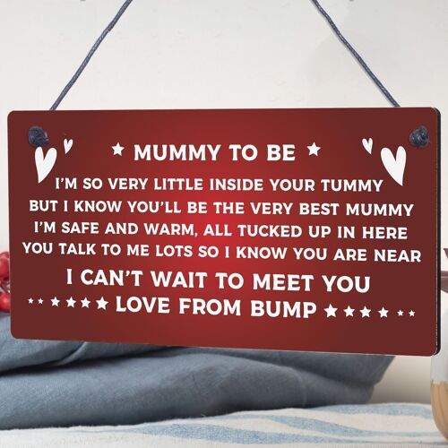 Mummy To Be From Bump Plaques Gift BABY SHOWER Baby Girl Boy Present Keepsake