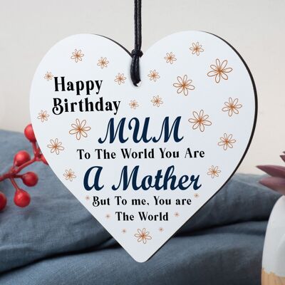 Happy Birthday Mum Heart Mummy Funny Special Card Baby Son Daughter Love Gifts