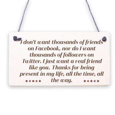 Friendship Gift Best Friend Plaque Sign Thank You Birthday Gift For Her Keepsake