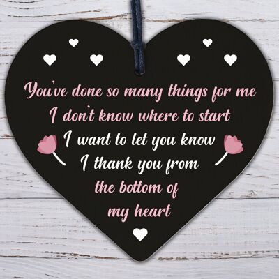 Special Thank You Friend Gift Engraved Heart Sign Teacher Gifts Friendship Gifts