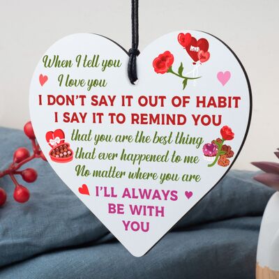Special Love Plaque Girlfriend Boyfriend Anniversary Gifts For Husband Wife Gift