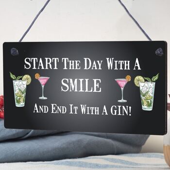 Cadeau drôle de gin suspendu cuisine bar plaque gin amant cadeau alcool cadeau pour ami