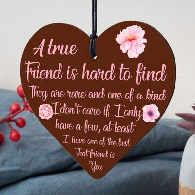 Friendship Wooden Heart Keepsakes Best Friend Gifts For Christmas Birthday Gifts