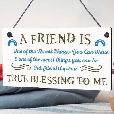 THANK YOU Gift Plaque For Best Friend Birthday Christmas Keepsake Gift For Her