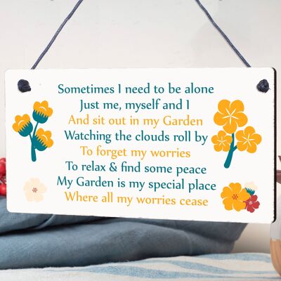 Special Garden Sign Summer House Shed Memorial Plaque Friendship Mum Nan Gift