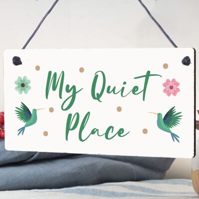 Quiet Place Garden Sign Shed SummerHouse Placa MUM NAN Mujeres Regalos para ella