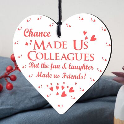 Chance Made Us Colleagues Gift Heart Thank You Gift For Friend Friendship Gift