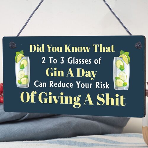 Funny Alcohol Gift Engraved Wood Home Bar Sign Gin Garden Pub Shed Man Cave