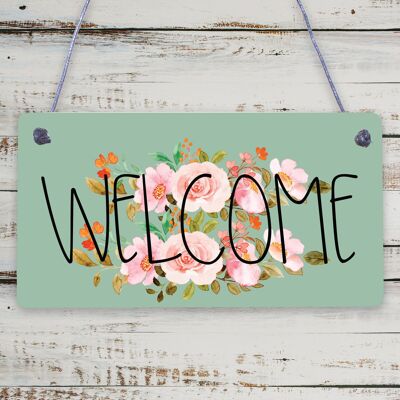 Welcome Sign Front Door Shed Garden SummerHouse Plaque Home Decor Friend Gift