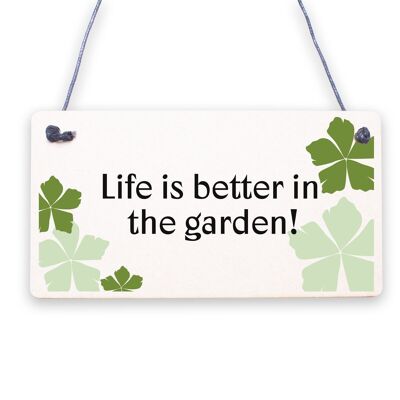 Outdoor Garden Sign SummerHouse Garden Shed Plaque Gardening Gift For Mum Nan