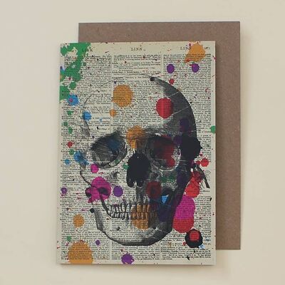 Tarjeta Arty Skull Dictionary Art - WAC20512