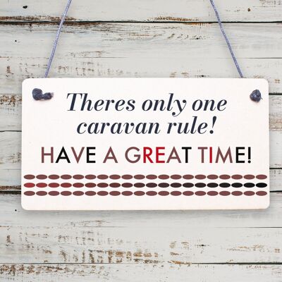 Caravan Rules Neuheit Plaque Home Decor Garten Zeichen Ruhestand Freundschaft Geschenke