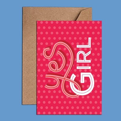 Yes Girl Baby Girl Card - WAC18523