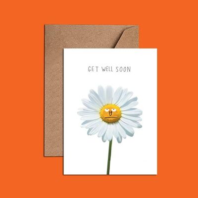 Get Well Soon Daisy Card – WAC18769