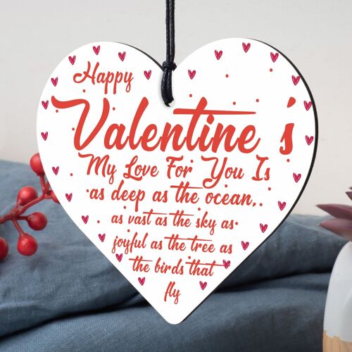 Valentines Gifts For Him Her Boyfriend Girlfriend Husband Wife Heart Keepsakes