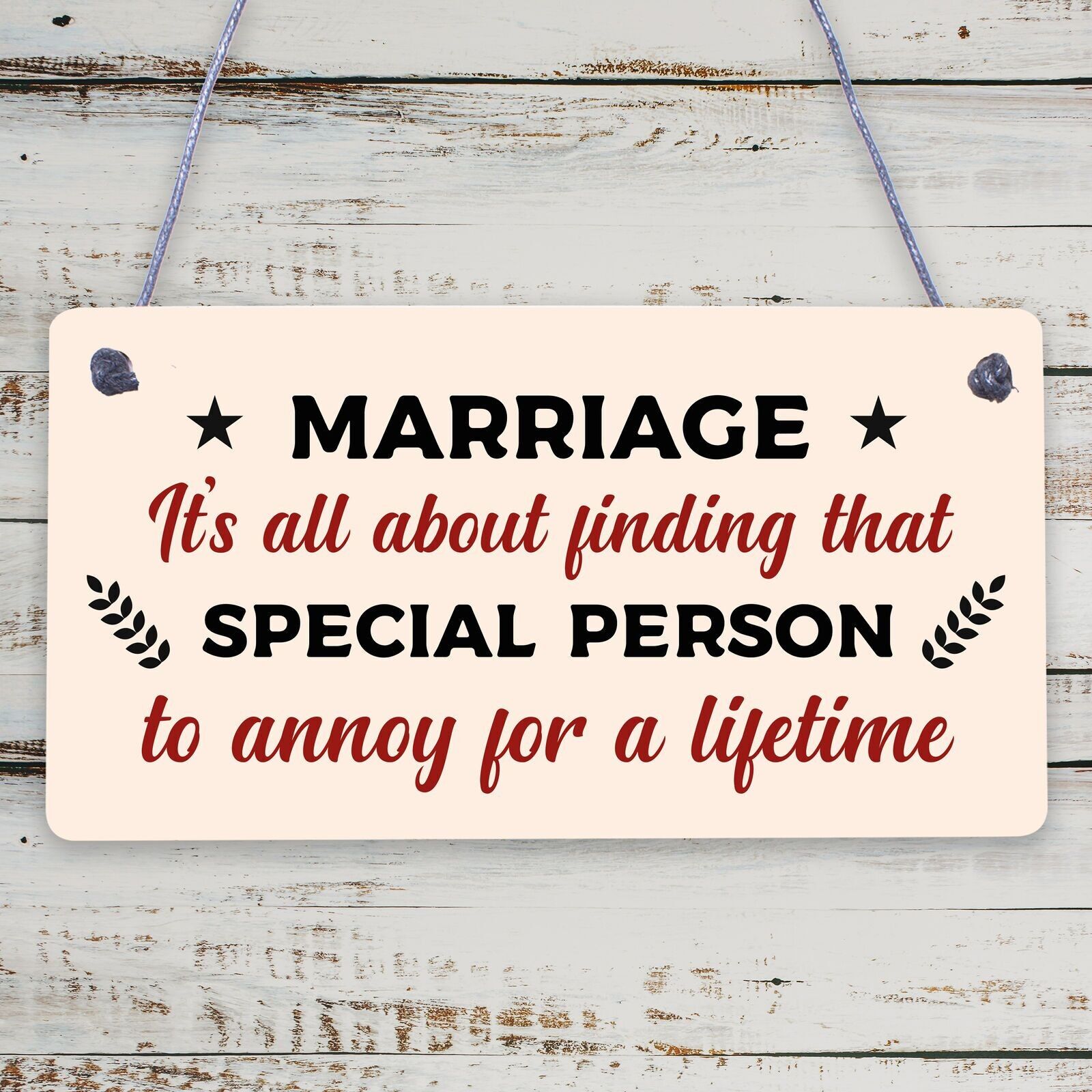 Cadeau de mariage poème cadeau d'anniversaire pour mari femme M. et Mme amour signe cadeau