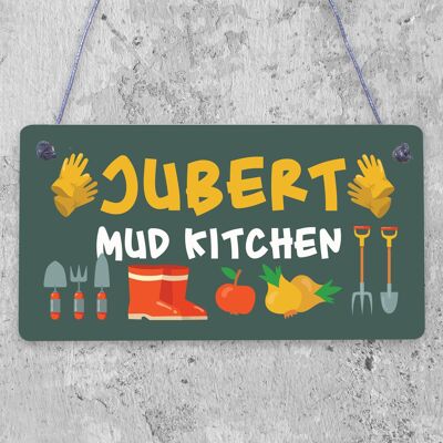 Cartello colorato personalizzato da cucina in fango per regalo per la casa, figlia, figlio, giardino