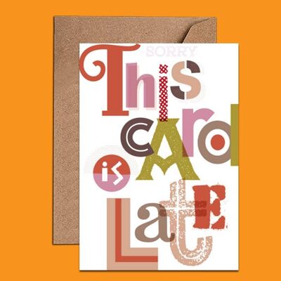 This Card is Late! Sorry Card – WAC18519