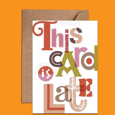 This Card is Late! Sorry Card – WAC18519