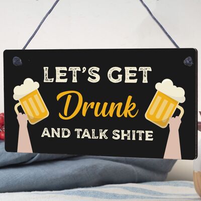 Lustiges Alkohol-Schild für Ihre Bar, Neuheit, Bar, Kneipe, Männerhöhle, Wodka, Bier, Gin