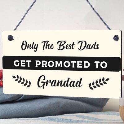Grandad To Be Gifts, originelles Schild mit Gravur, Geschenk für Papa, Vatertagsgeschenke