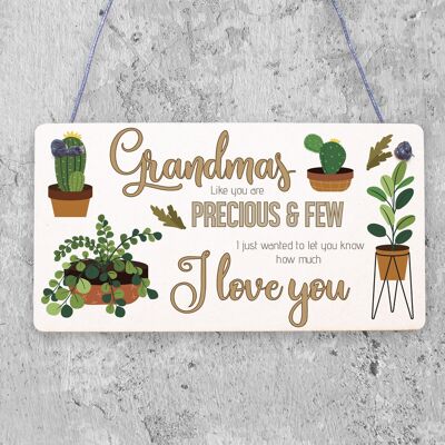 Grandma Keepsake Gift For Birthday Christmas Xmas Hanging Plaque Love Present