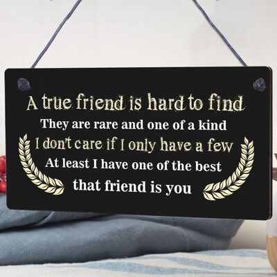 Gift For Best FRIEND Hanging Plaque Birthday Christmas Keepsake Thank You Sign