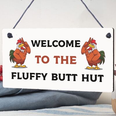 Funny Chicken Coop Novelty Hanging Plaques Animal Pet Gift Garden Signs Gifts