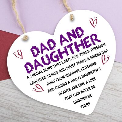 Dad And Daughter Gift For Fathers Day Birthday Gift For Dad Poem Thank You Gift