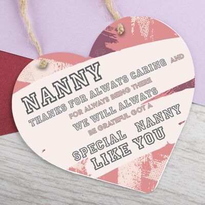 Nanny Gifts For Christmas Heart Thank You Nan Birthday Gift Grandparents Plaque