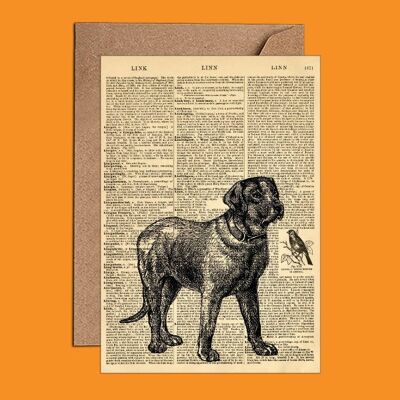 Wörterbuchkunst - Hundekarte - (WAC21505)